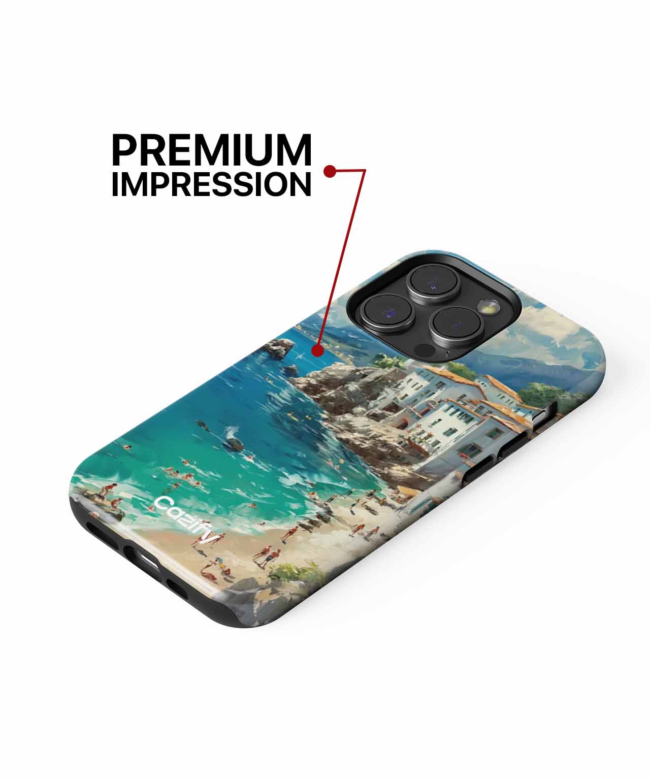 Sunny Coastal Bliss with Lighthouse Views iPhone case Case Cazify - Delivery Canada