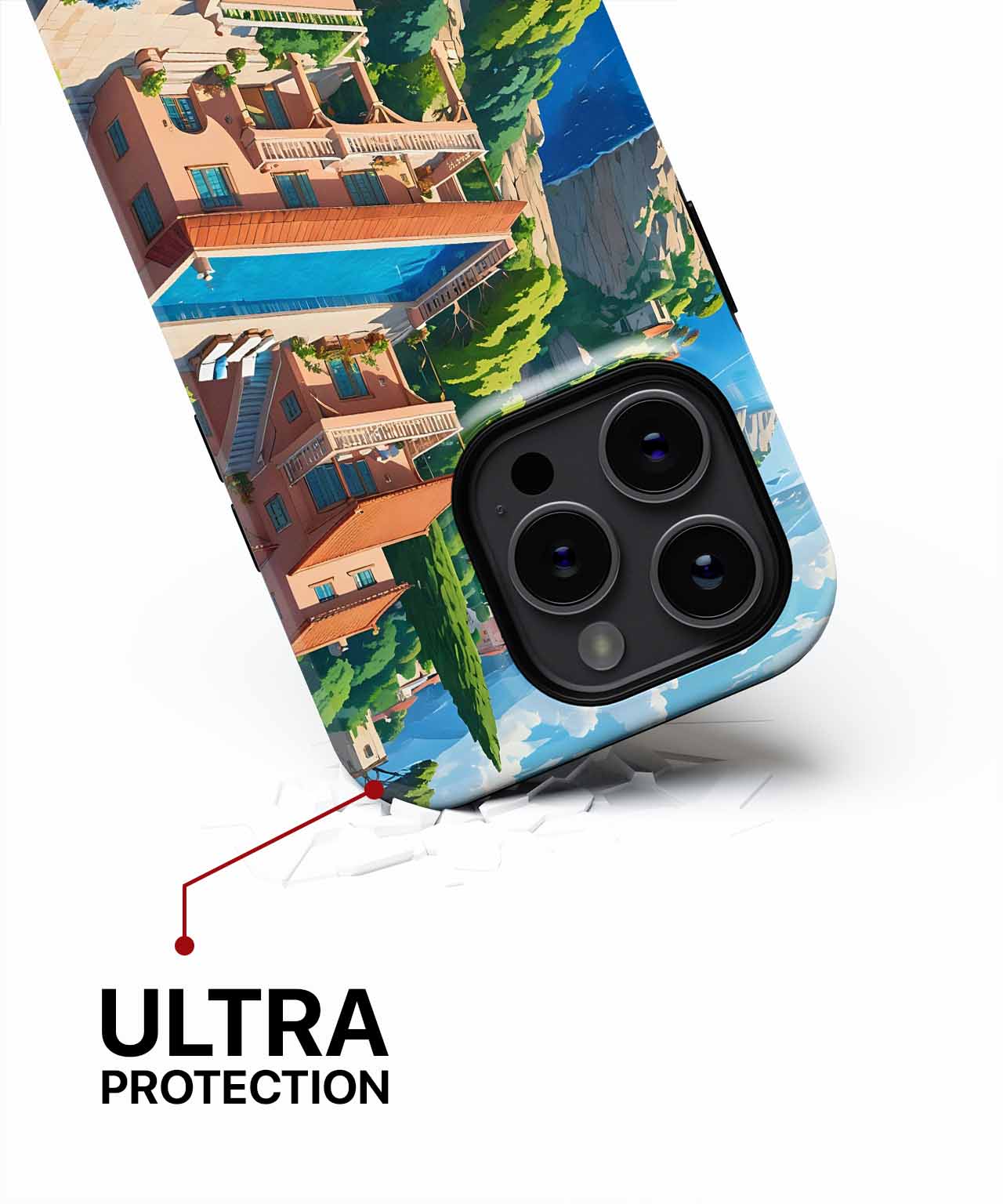 Sunny Coastal Retreat with a Splash iPhone case Case Cazify - Delivery Canada