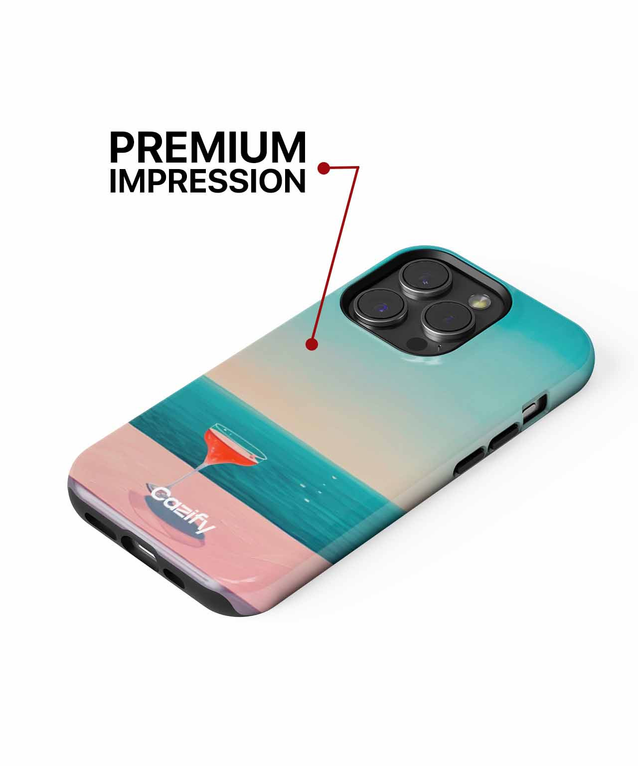 Sunny Cocktail Dreams by the Shore iPhone case Case Cazify - Delivery Canada