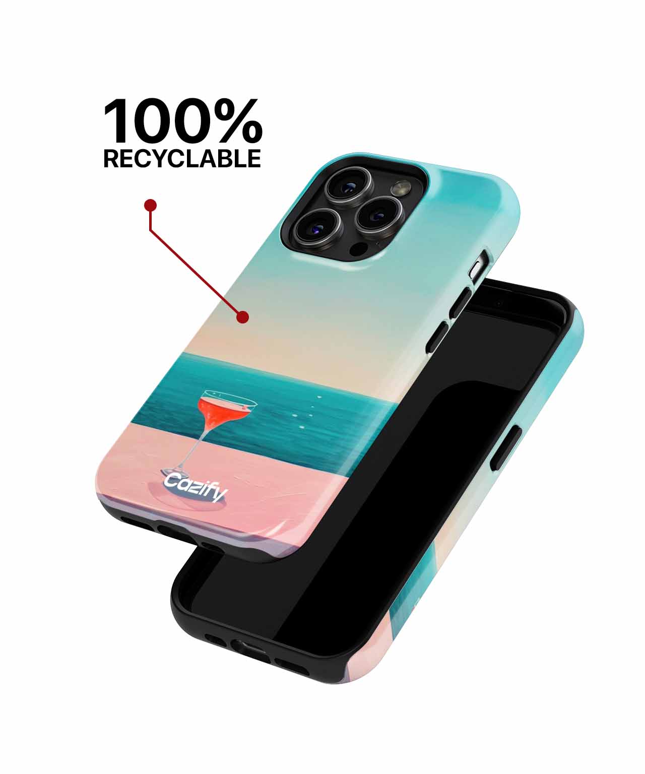 Sunny Cocktail Dreams by the Shore iPhone case Case Cazify - Delivery Canada