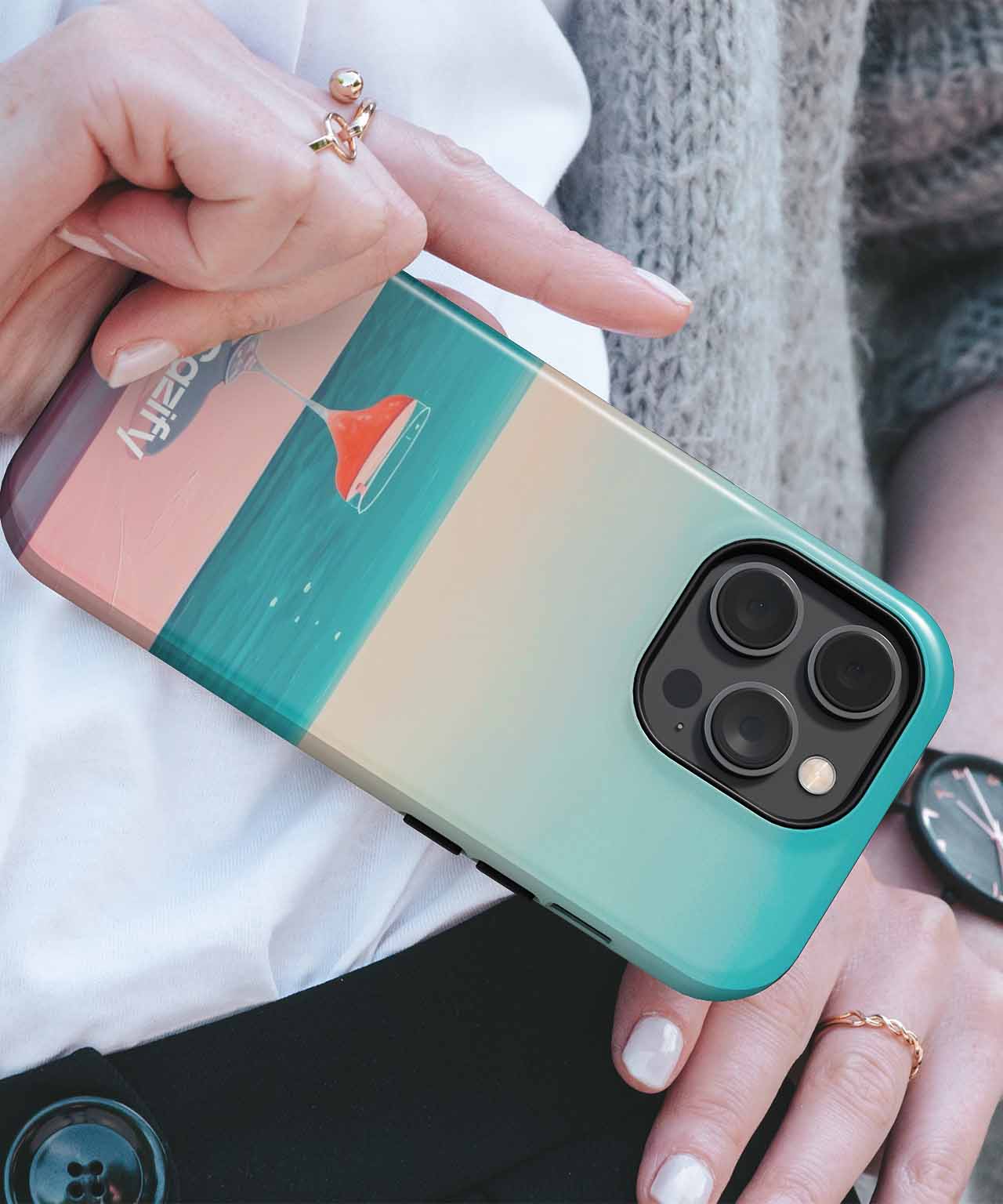 Sunny Cocktail Dreams by the Shore iPhone case Case Cazify - Delivery Canada