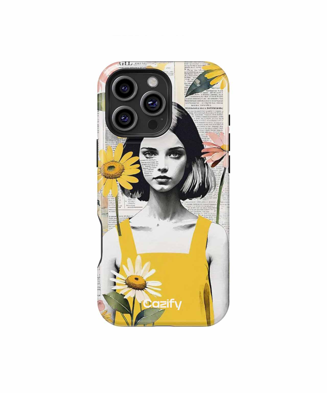 Sunny Daisy Girl in Colorful Harmony iPhone case Case Cazify - Delivery Canada