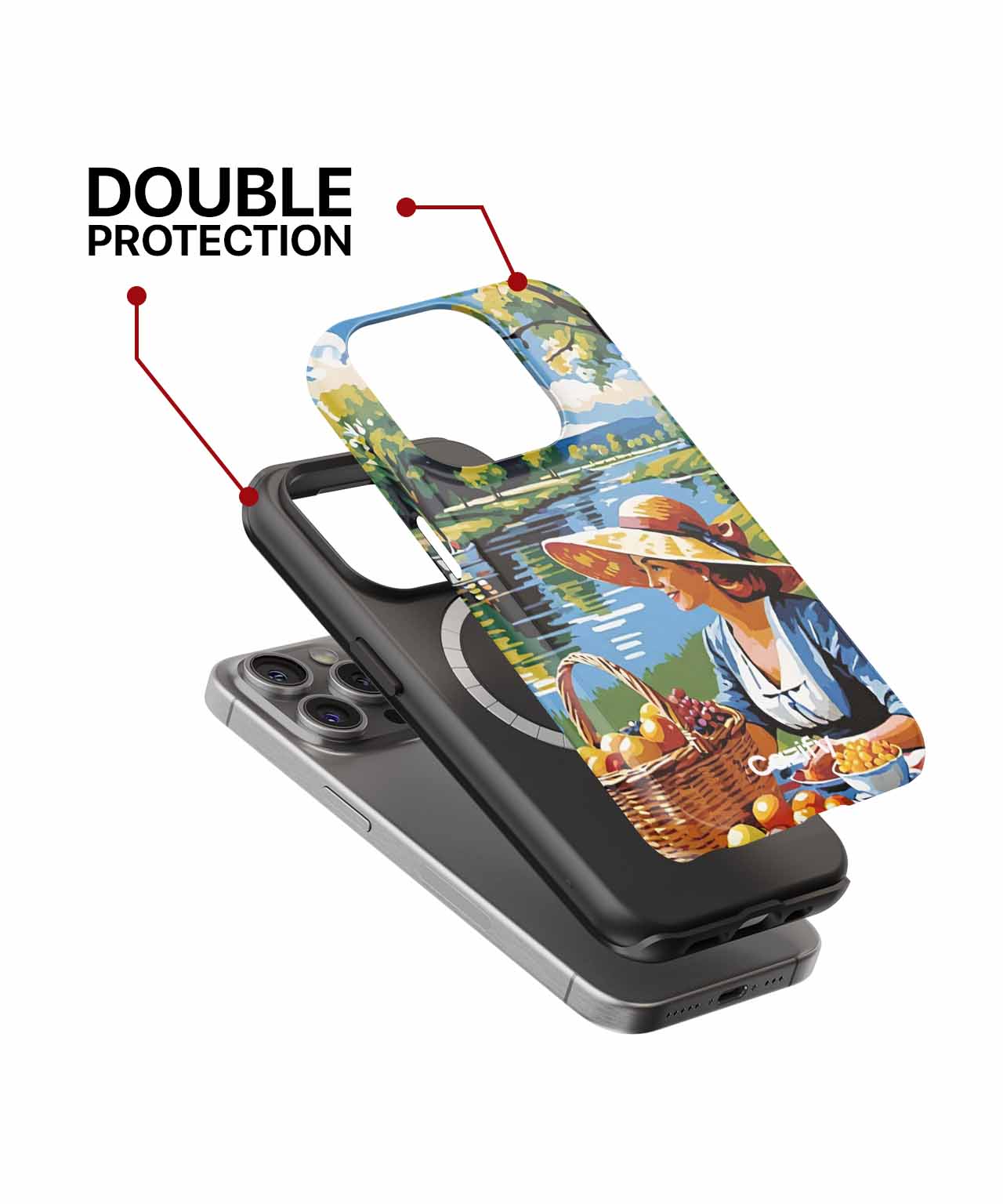 Sunny Daydream Picnic by the Lake iPhone case Case Cazify - Delivery Canada