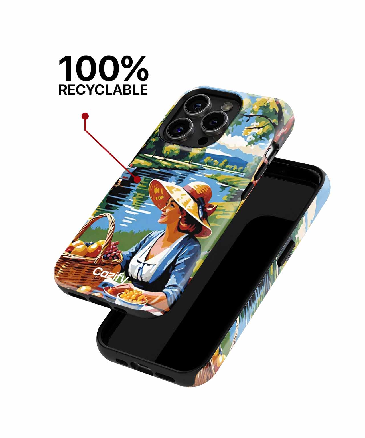 Sunny Daydream Picnic by the Lake iPhone case Case Cazify - Delivery Canada