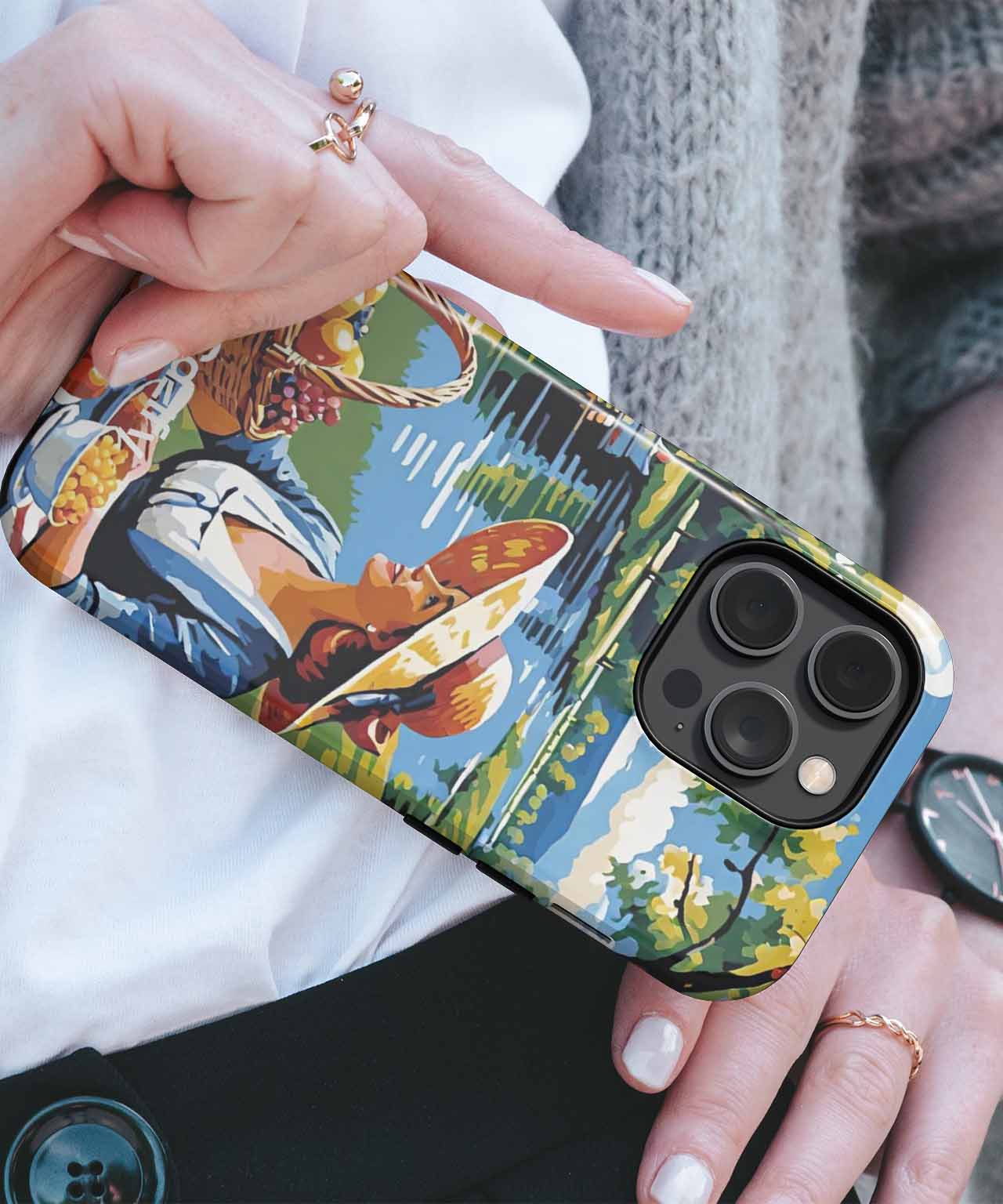 Sunny Daydream Picnic by the Lake iPhone case Case Cazify - Delivery Canada