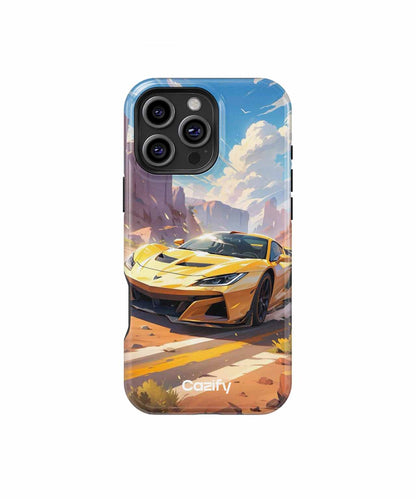 Sunny Desert Racer Adventure iPhone case Case Cazify - Delivery Canada