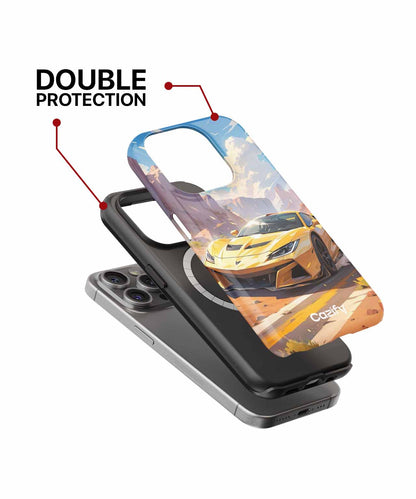 Sunny Desert Racer Adventure iPhone case Case Cazify - Delivery Canada