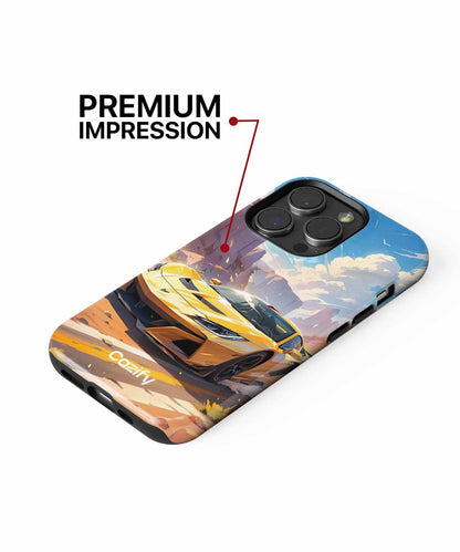 Sunny Desert Racer Adventure iPhone case Case Cazify - Delivery Canada