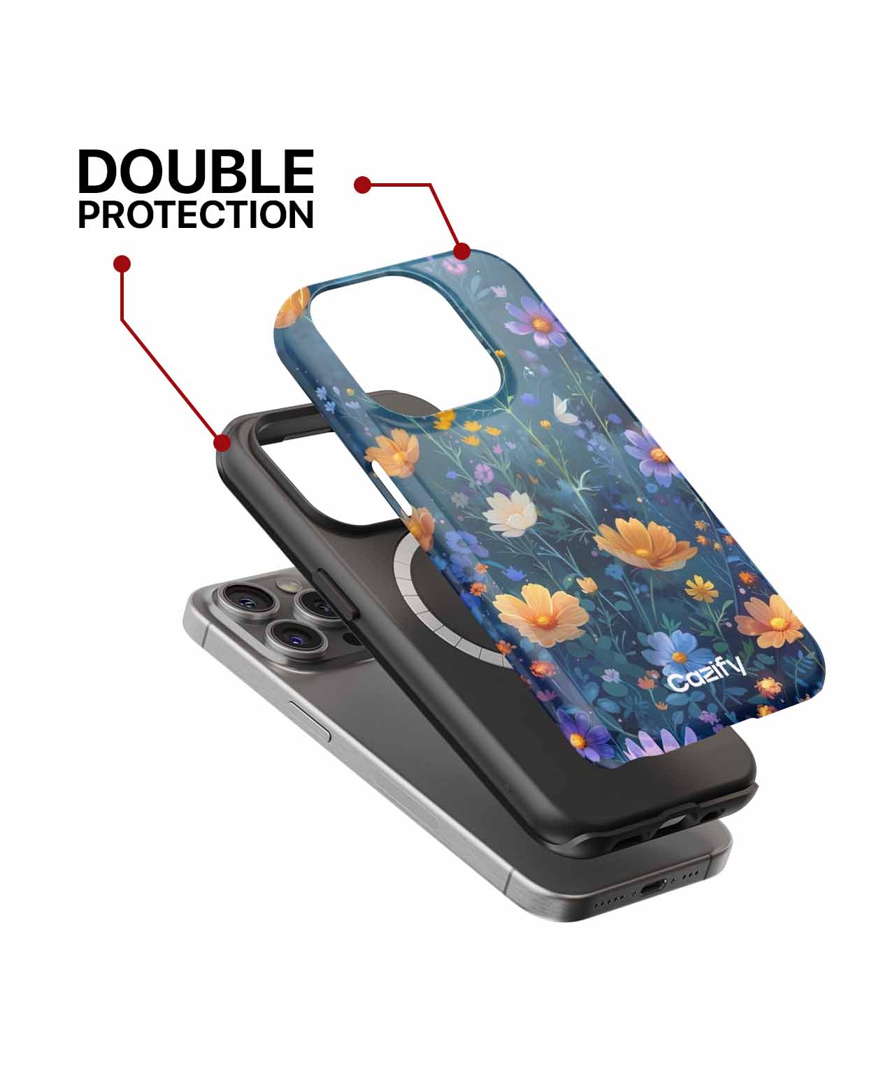 Sunny Floral Fantasy Garden iPhone case Case Cazify - Delivery Canada
