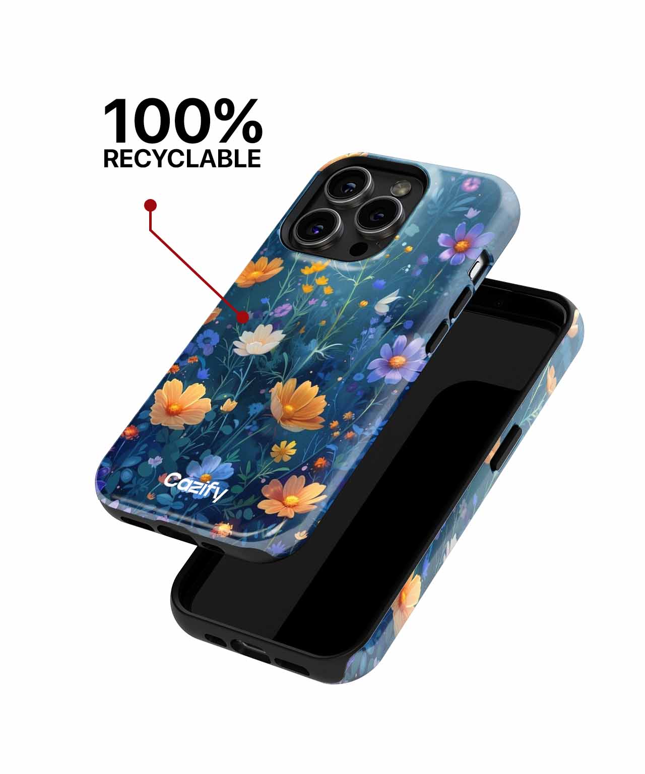 Sunny Floral Fantasy Garden iPhone case Case Cazify - Delivery Canada