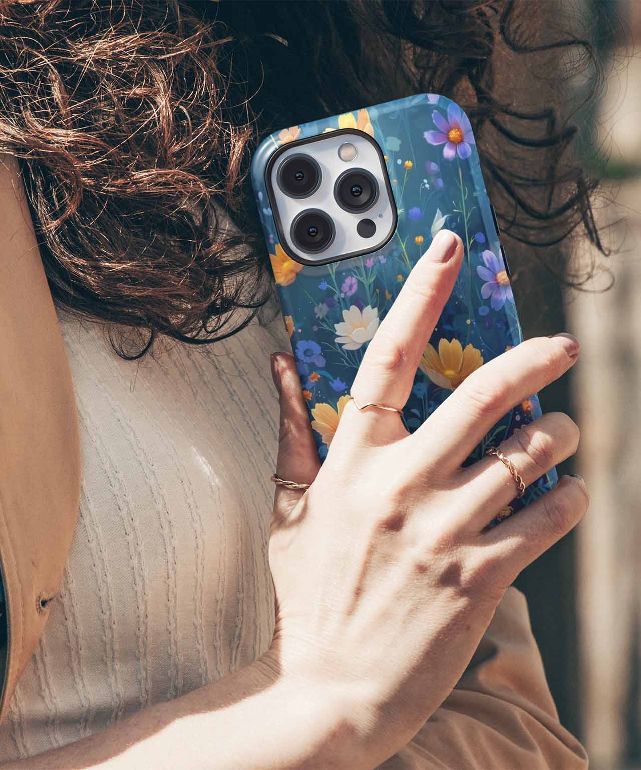 Sunny Floral Fantasy Garden iPhone case Case Cazify - Delivery Canada