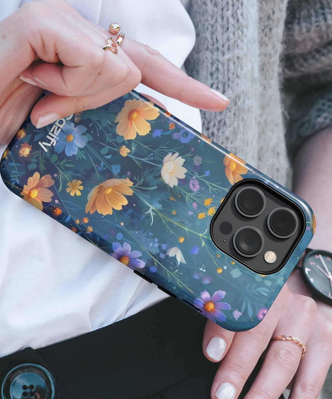 Sunny Floral Fantasy Garden iPhone case Case Cazify - Delivery Canada