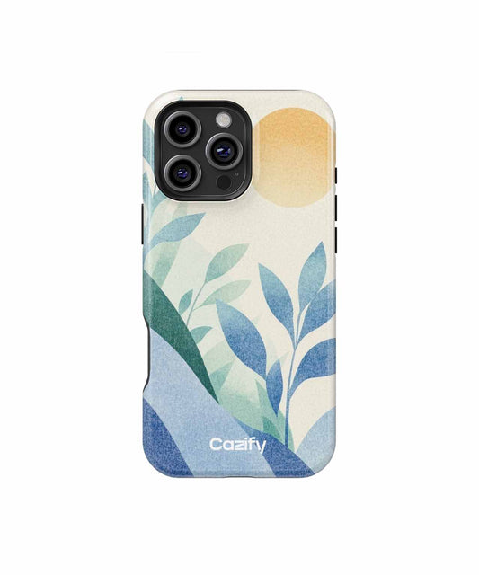 Sunny Leafy Adventure in Colorful Terrain iPhone case Case Cazify - Delivery Canada