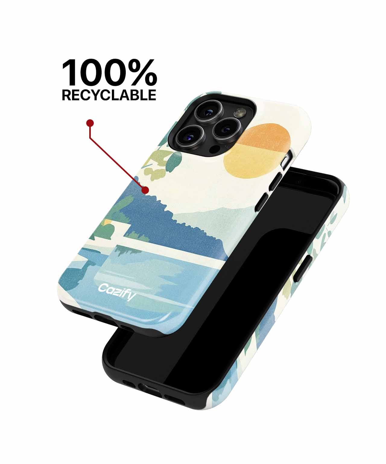 Sunny Nostalgic Escape by the Water iPhone case Case Cazify - Delivery Canada