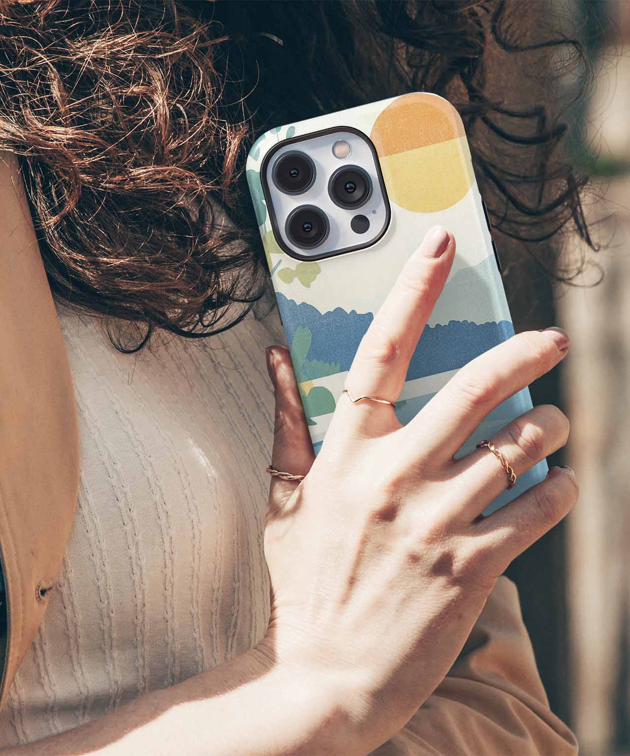 Sunny Nostalgic Escape by the Water iPhone case Case Cazify - Delivery Canada