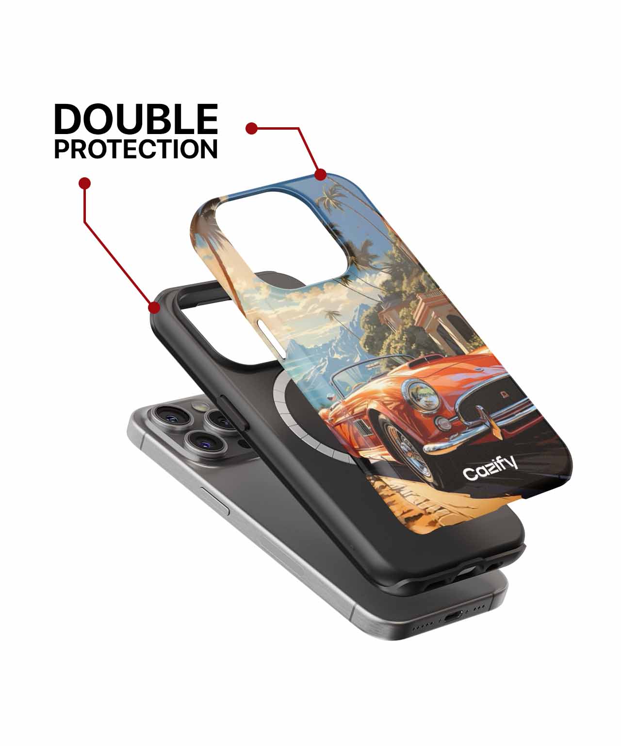 Sunny Paradise Adventure on Wheels iPhone case Case Cazify - Delivery Canada