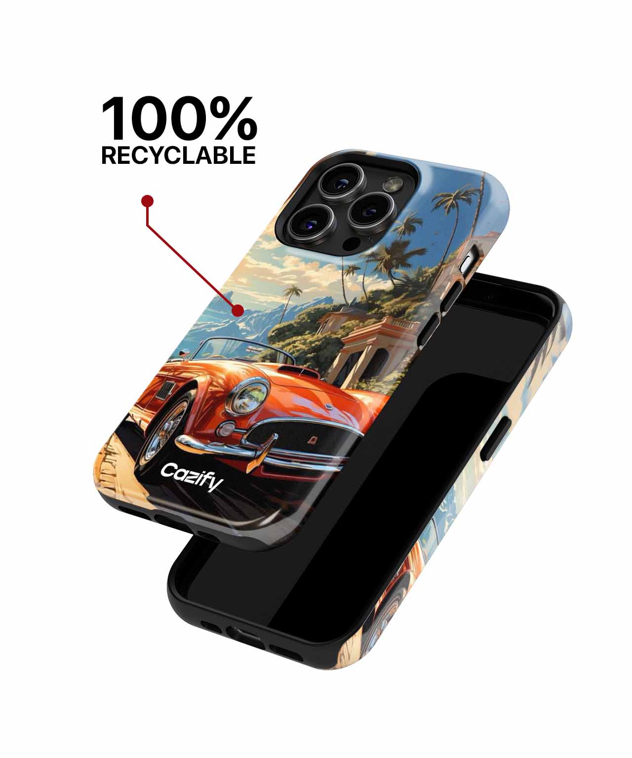 Sunny Paradise Adventure on Wheels iPhone case Case Cazify - Delivery Canada