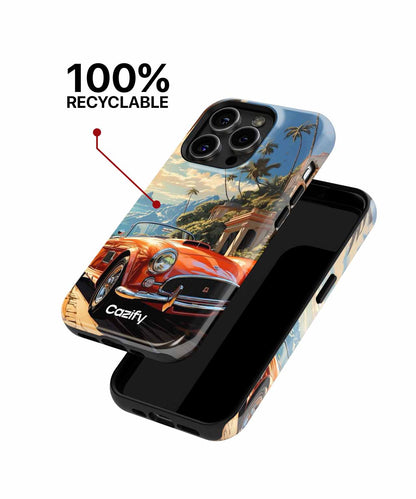 Sunny Paradise Adventure on Wheels iPhone case Case Cazify - Delivery Canada