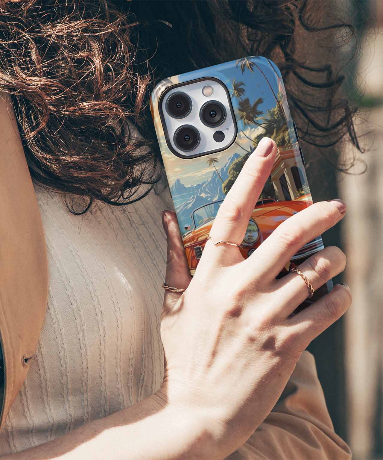 Sunny Paradise Adventure on Wheels iPhone case Case Cazify - Delivery Canada