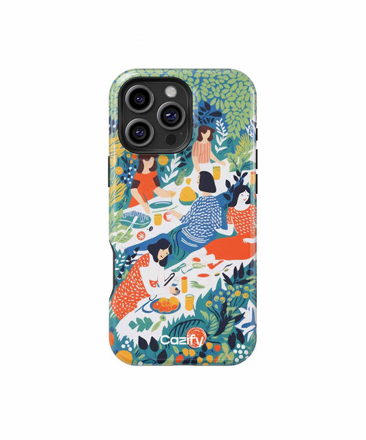 Sunny Picnic Delight with Friends iPhone case Case Cazify - Delivery Canada