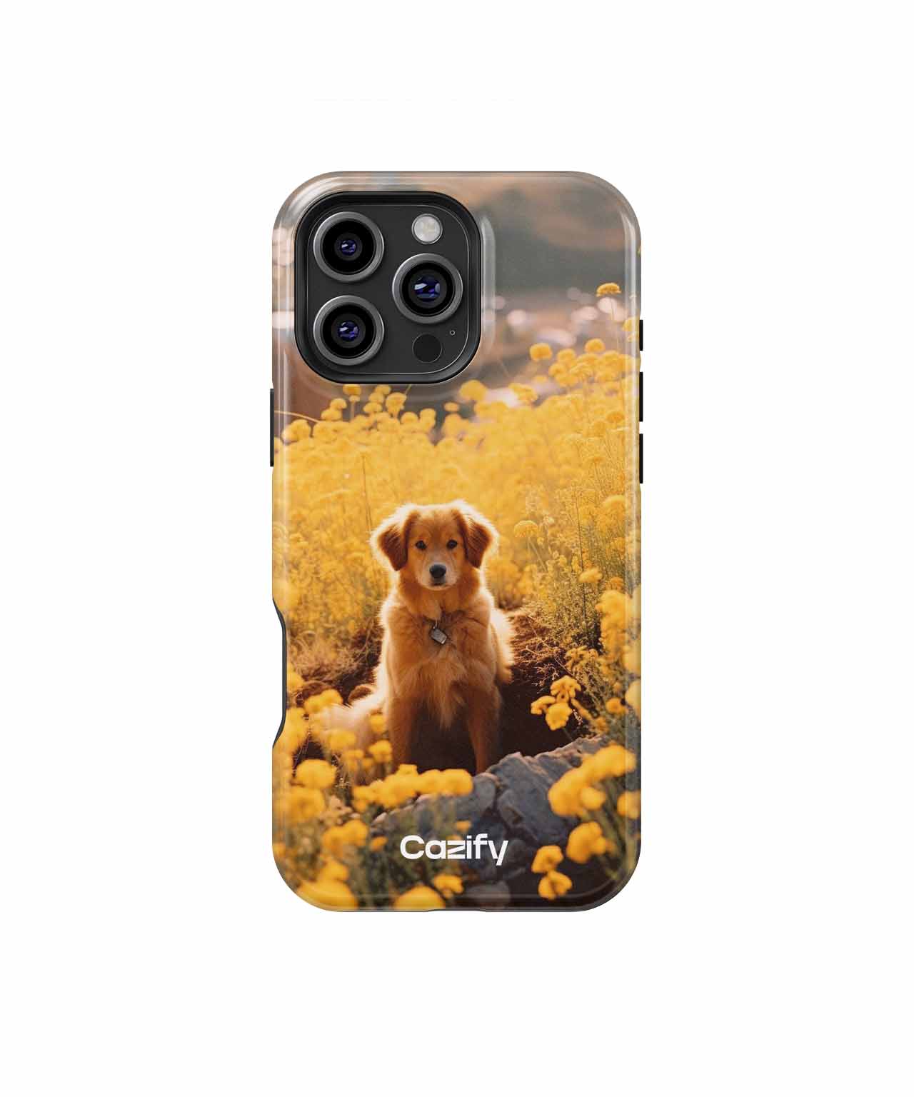 Sunny Pup in a Field of Gold iPhone case Case Cazify - Delivery Canada