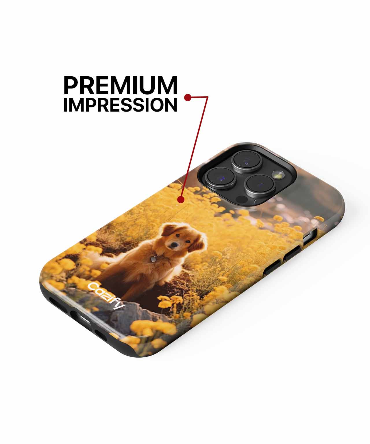 Sunny Pup in a Field of Gold iPhone case Case Cazify - Delivery Canada