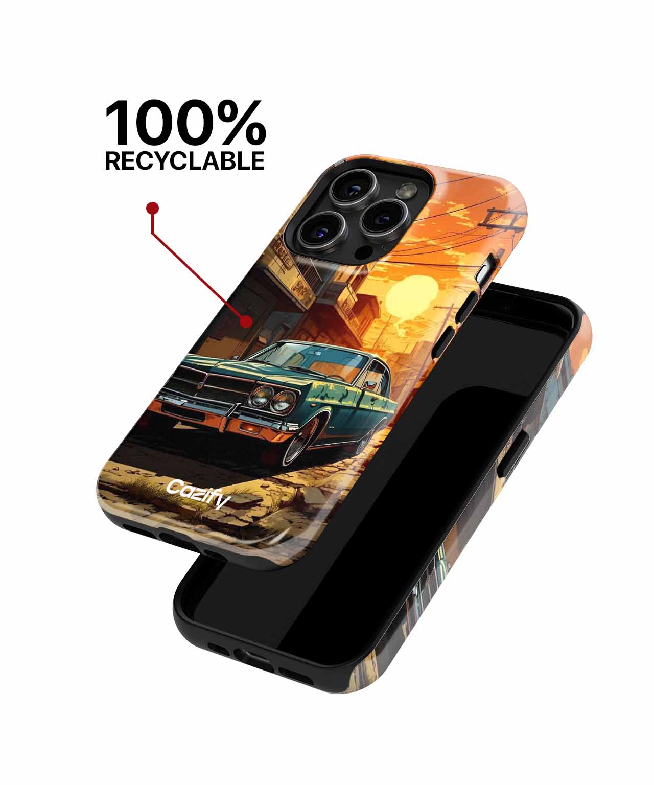 Sunny Retro Car Adventure iPhone case Case Cazify - Delivery Canada