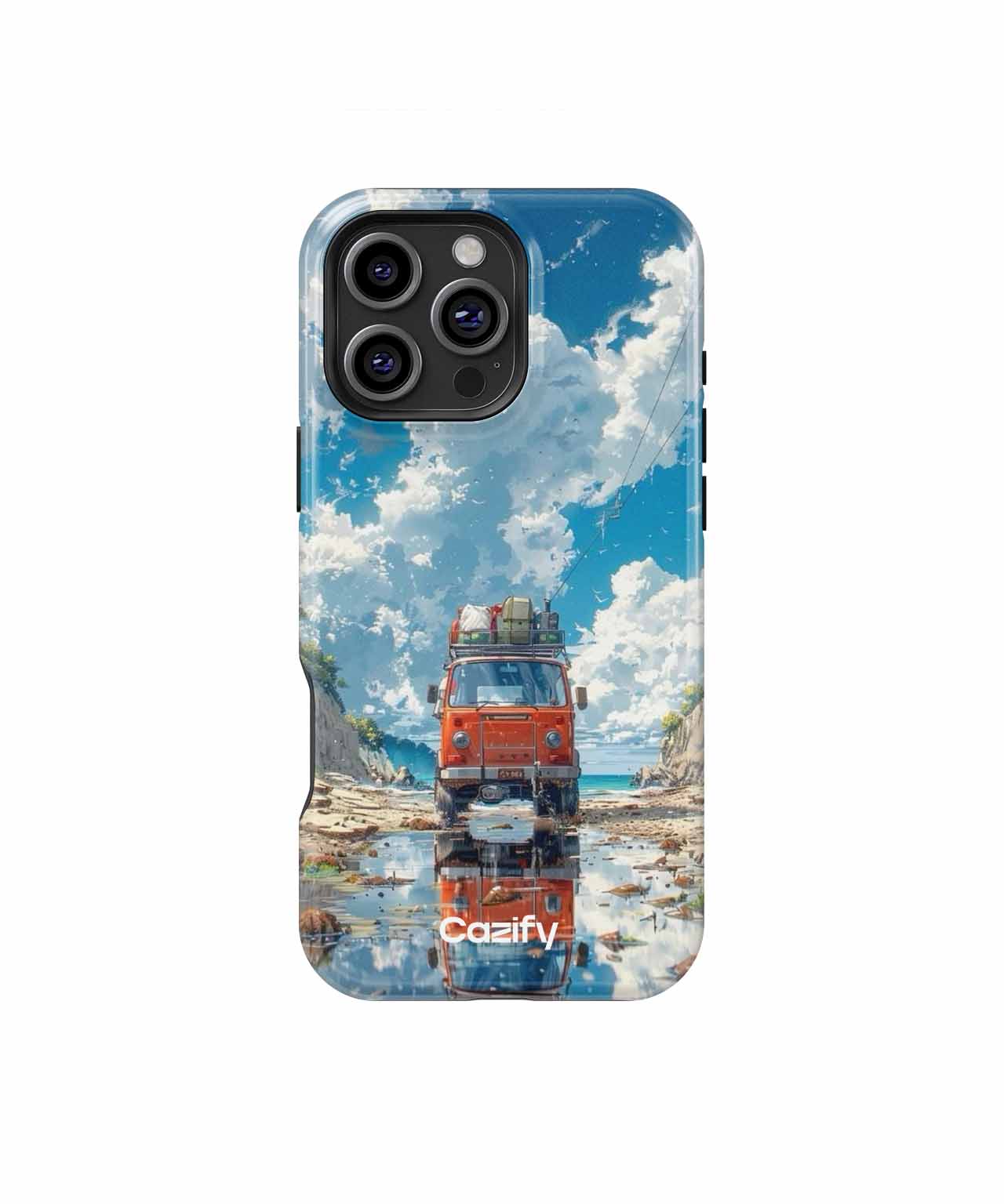 Sunny Road Trip Adventure with Clouds iPhone case Case Cazify - Delivery Canada