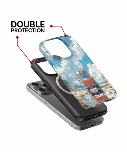 Sunny Road Trip Adventure with Clouds iPhone case Case Cazify - Delivery Canada