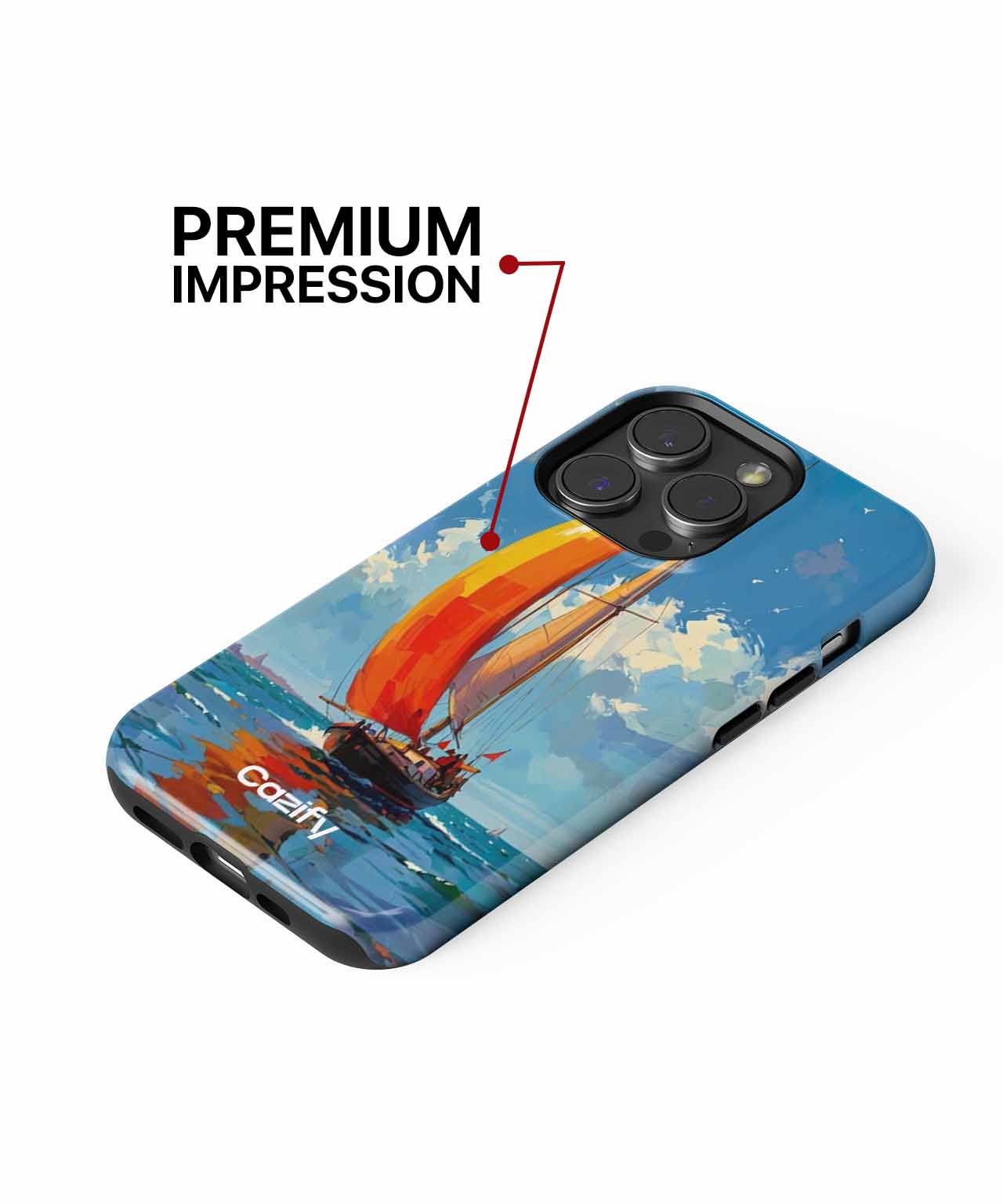 Sunny Sailing Adventure on Vibrant Waters iPhone case Case Cazify - Delivery Canada