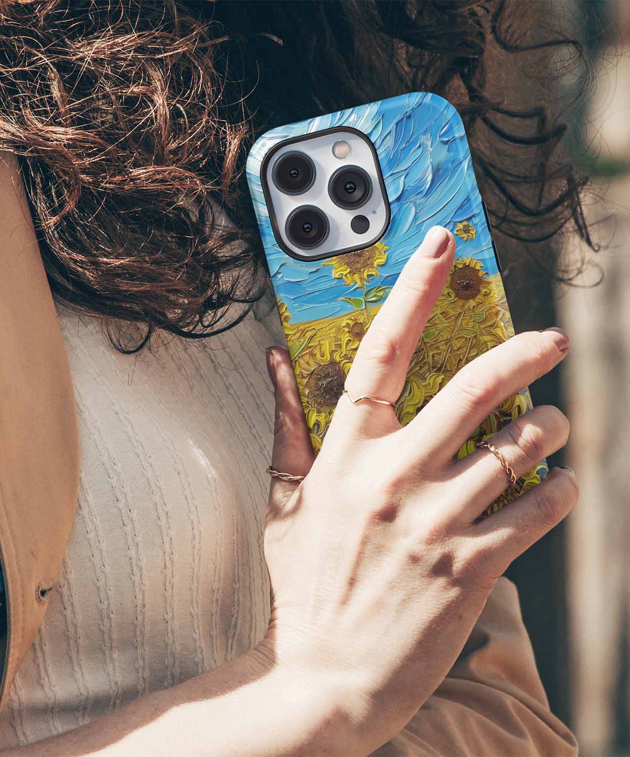 Sunny Side Up Vibrant Sunflower Field iPhone case Case Cazify - Delivery Canada