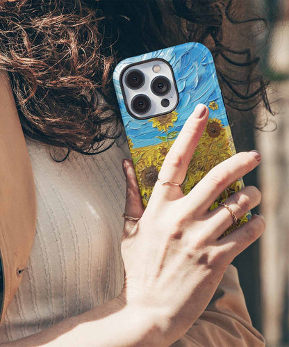 Sunny Side Up Vibrant Sunflower Field iPhone case Case Cazify - Delivery Canada
