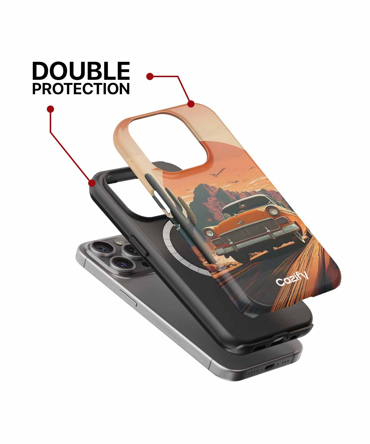 Sunny Vintage Road Trip Adventure iPhone case Case Cazify - Delivery Canada