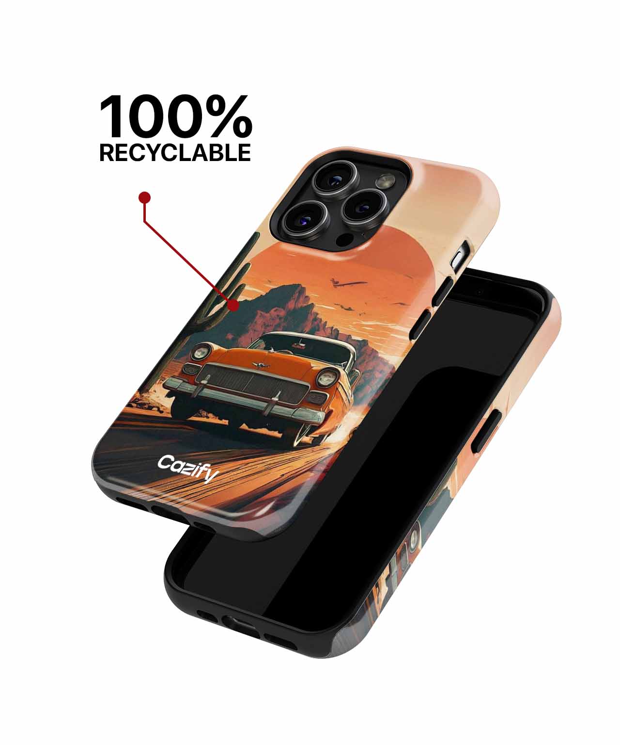 Sunny Vintage Road Trip Adventure iPhone case Case Cazify - Delivery Canada