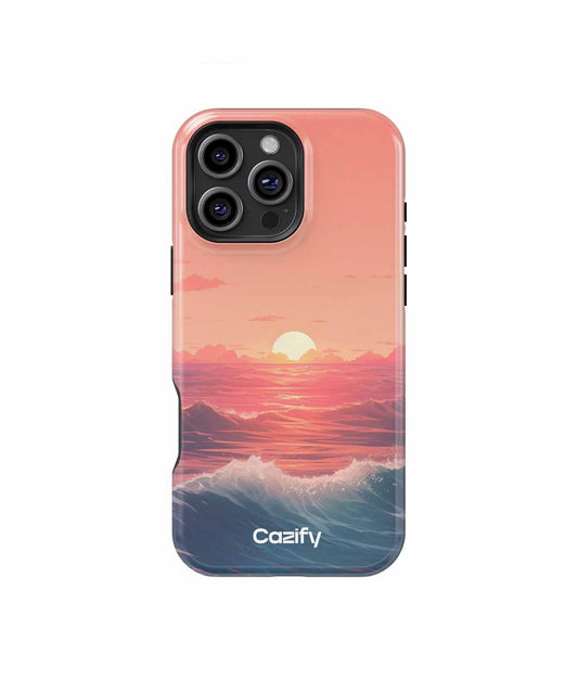 Sunny Waves and Serene Horizons iPhone case Case Cazify - Delivery Canada