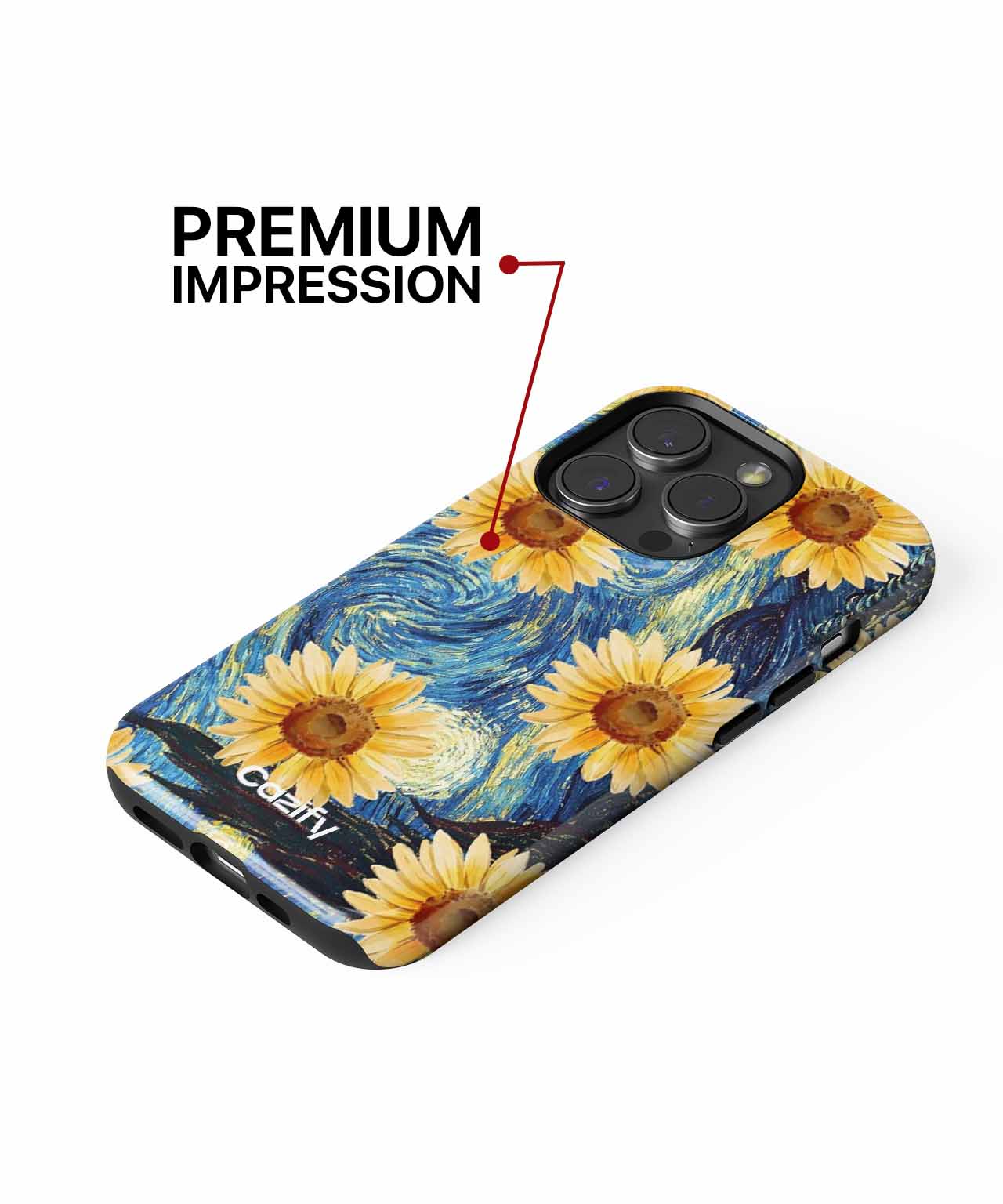 Sunny Whirls of Joyful Blooms iPhone case Case Cazify - Delivery Canada
