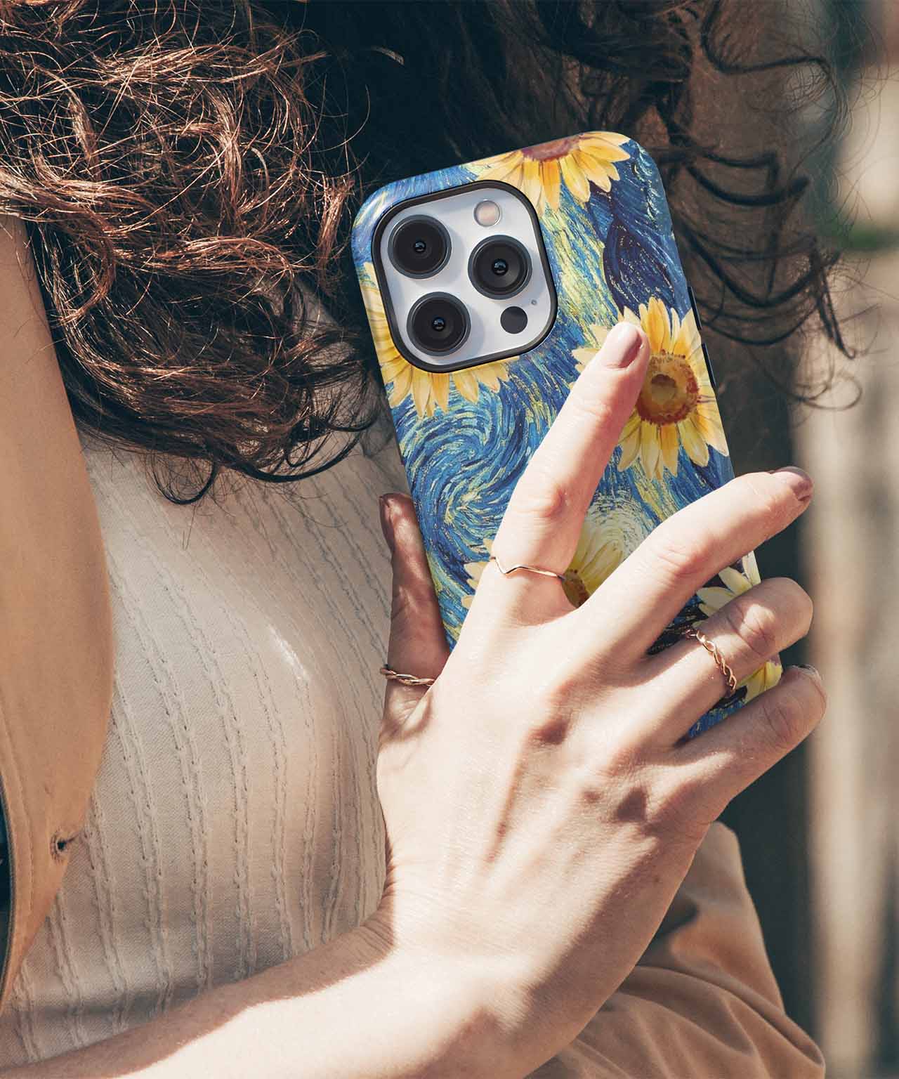 Sunny Whirls of Joyful Blooms iPhone case Case Cazify - Delivery Canada