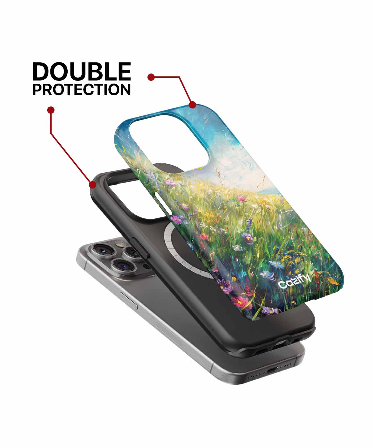 Sunny Wildflower Dance in the Breeze iPhone case Case Cazify - Delivery Canada