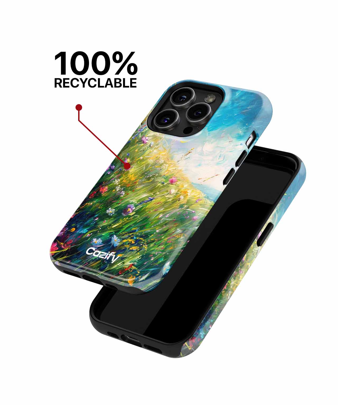 Sunny Wildflower Dance in the Breeze iPhone case Case Cazify - Delivery Canada