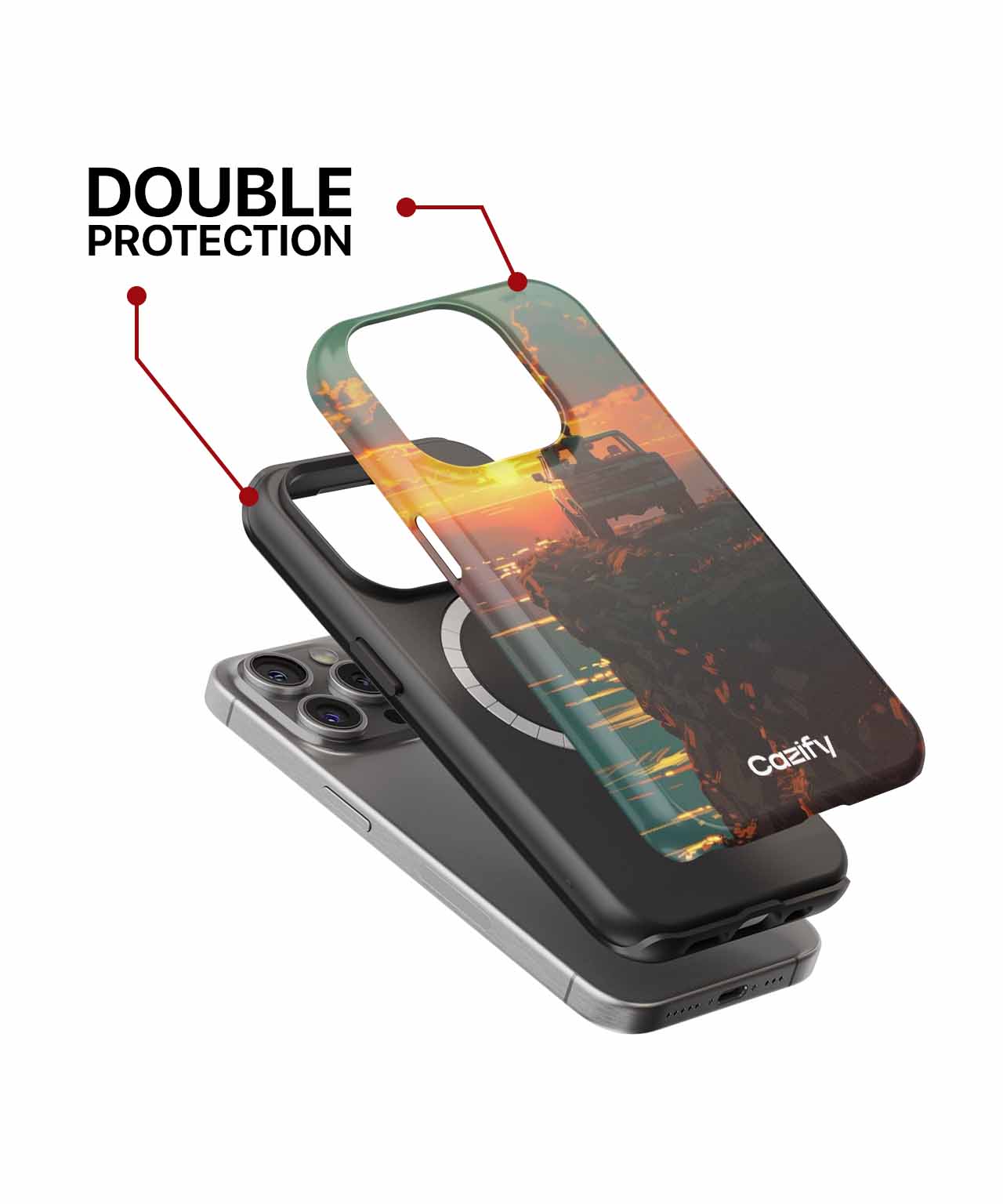 Sunset Adventure with a Side of Romance iPhone case Case Cazify - Delivery Canada