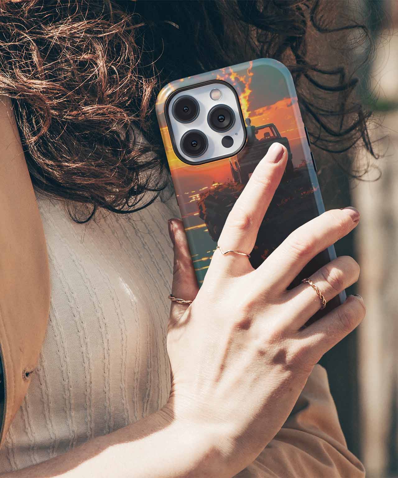 Sunset Adventure with a Side of Romance iPhone case Case Cazify - Delivery Canada