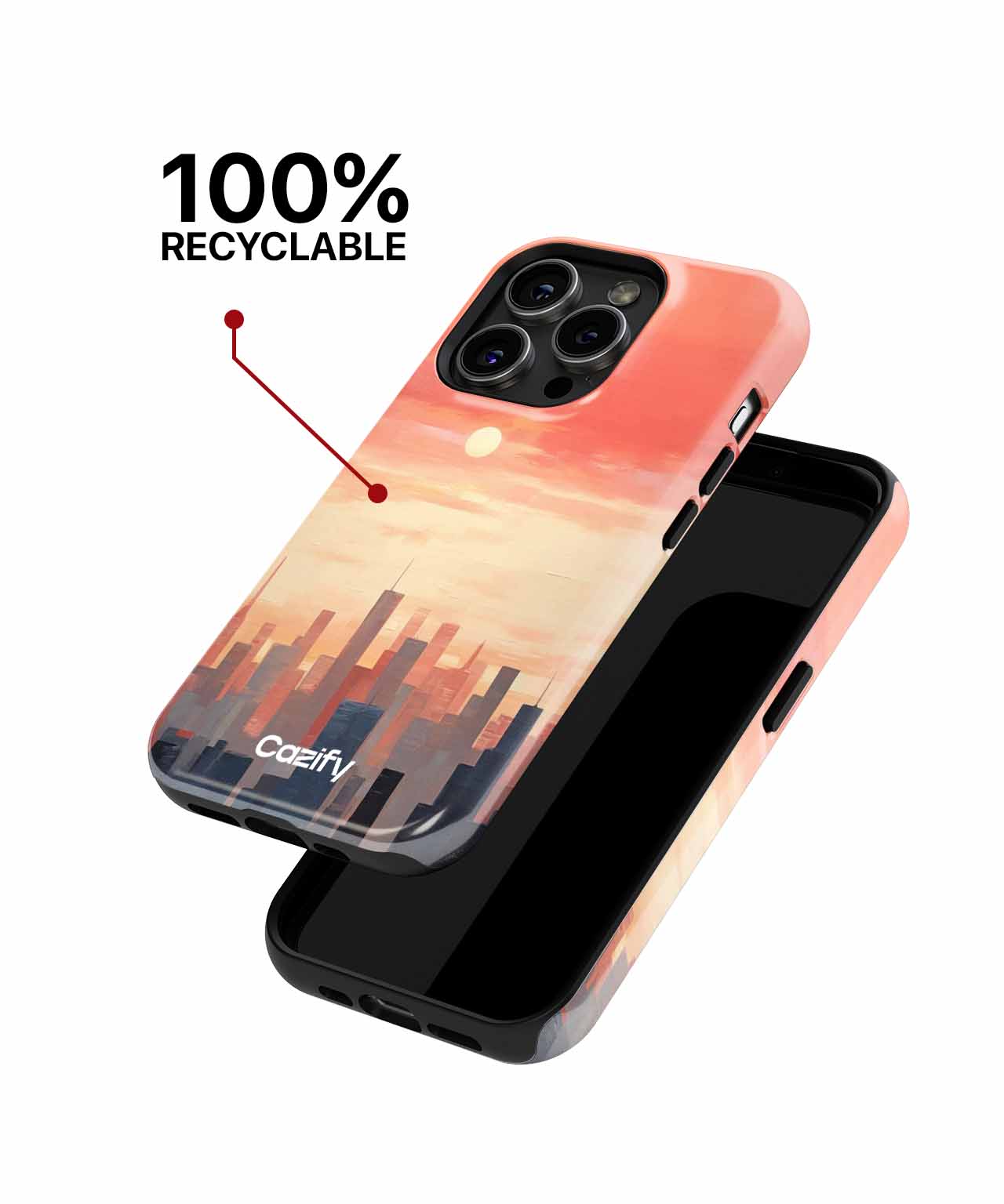 Sunset Over Urban Dreams iPhone case Case Cazify - Delivery Canada