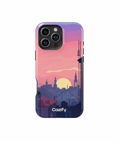 Sunset Serenade Over City Streets iPhone case Case Cazify - Delivery Canada
