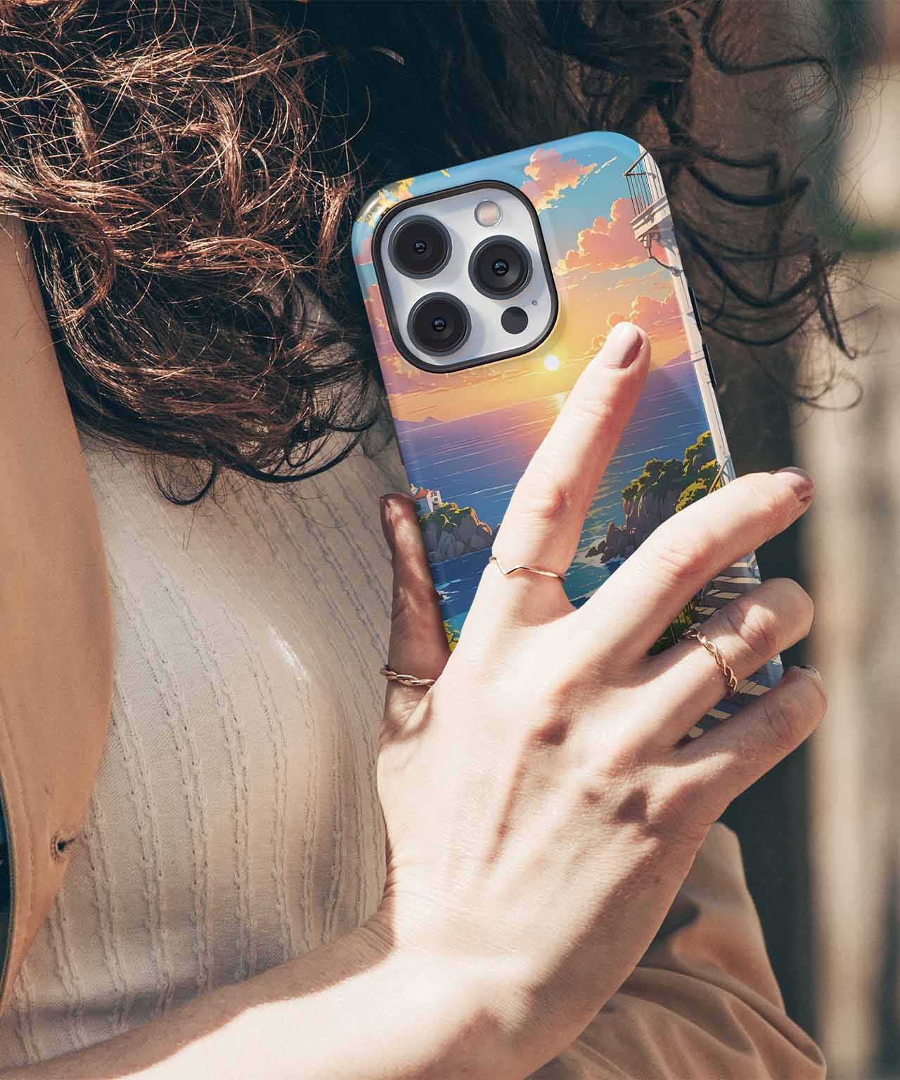 Sunset Serenity by the Sea iPhone case Case Cazify - Delivery Canada