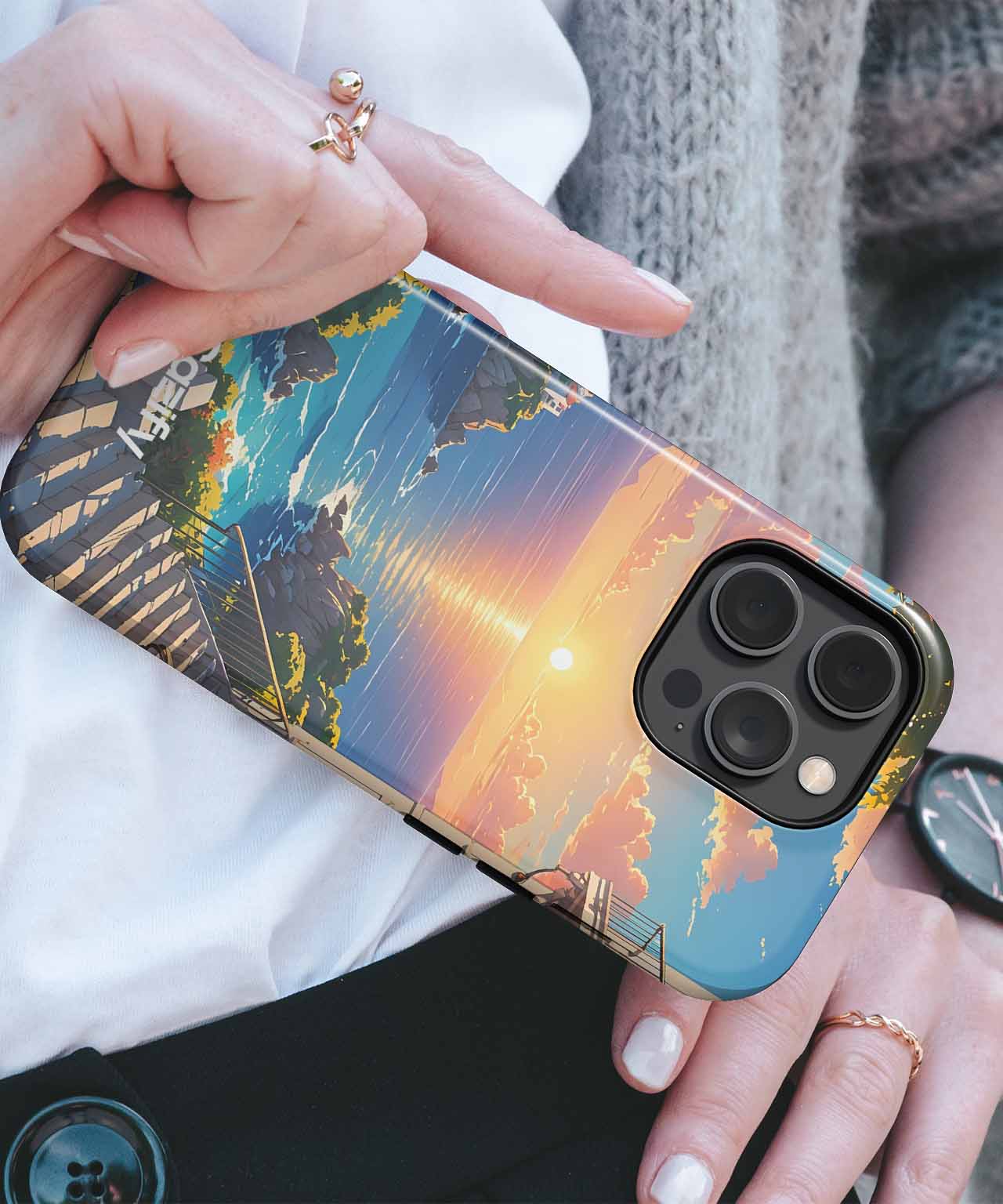Sunset Serenity by the Sea iPhone case Case Cazify - Delivery Canada