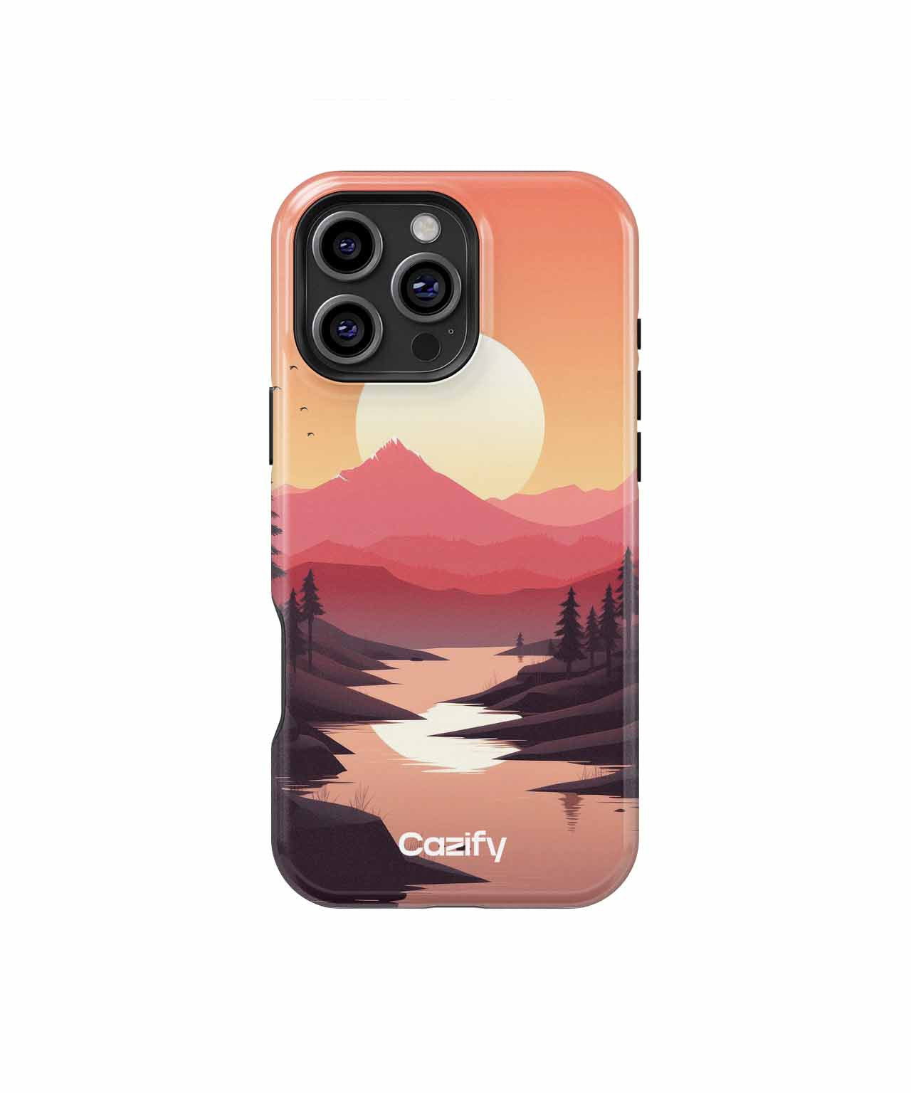 Sunset Serenity Painting Journey iPhone case Case Cazify - Delivery Canada