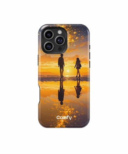 Sunset Silhouettes Reminiscing Togetherness iPhone case Case Cazify - Delivery Canada