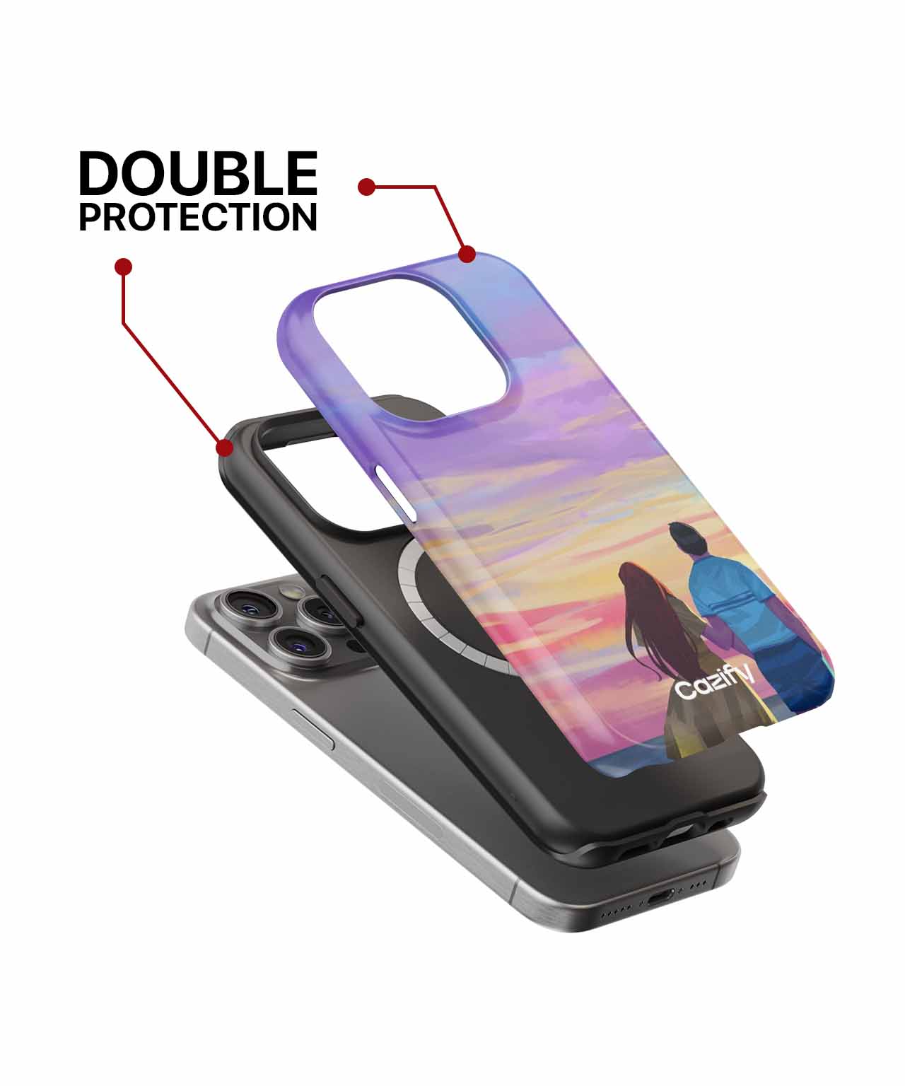Sunset Stroll With a View iPhone case Case Cazify - Delivery Canada