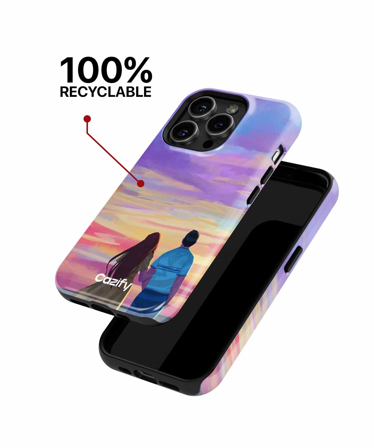 Sunset Stroll With a View iPhone case Case Cazify - Delivery Canada