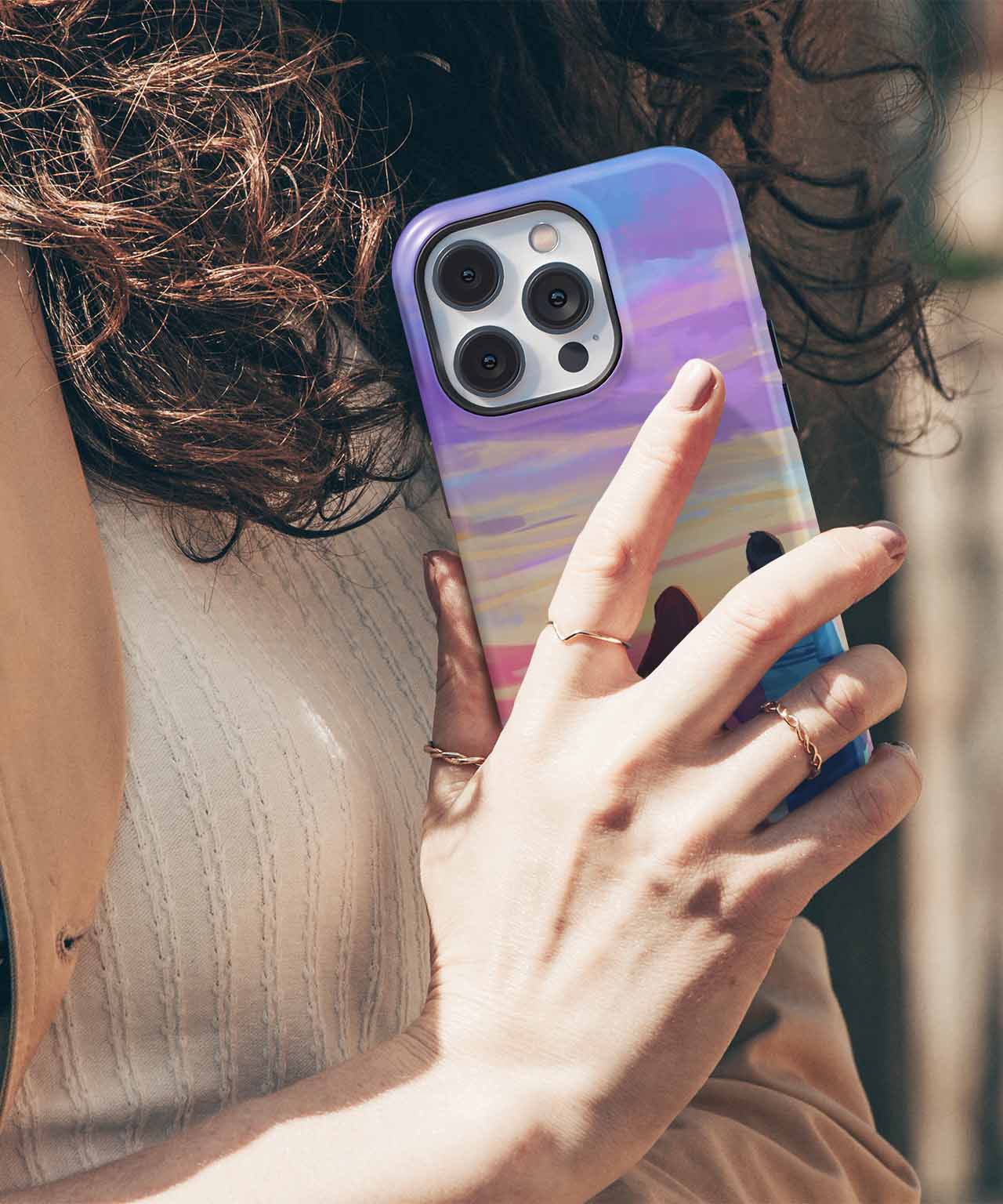 Sunset Stroll With a View iPhone case Case Cazify - Delivery Canada